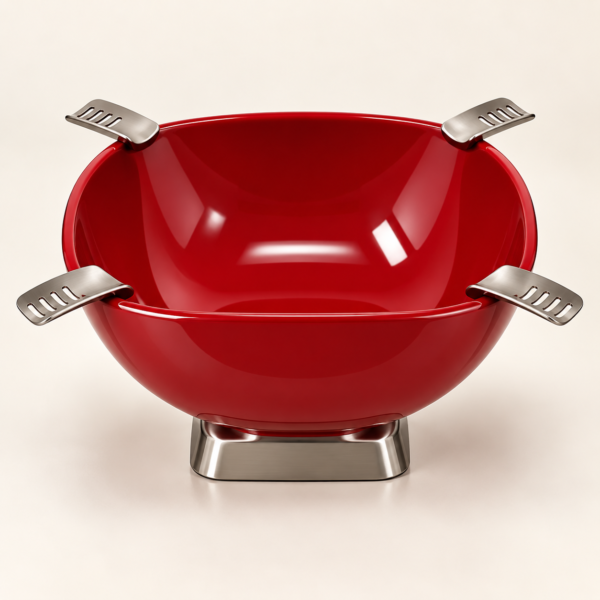 Red quadrangle cigar ashtray