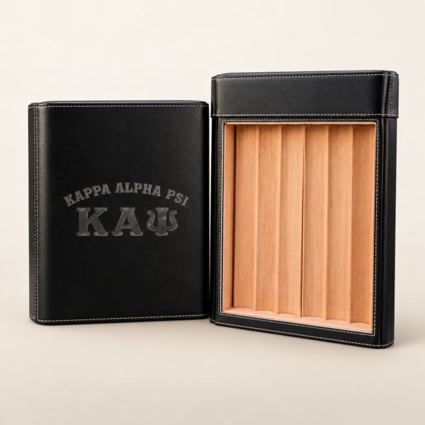 Kappa Alpha Psi Leather Travel Humidor